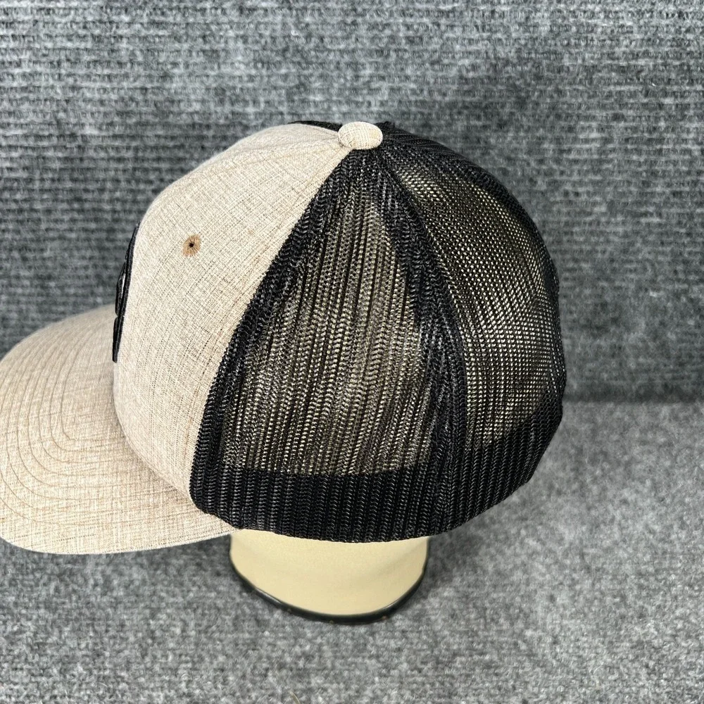 Hooey Hat Cap Snap Back Mesh Trucker Black Beige Western Casual Outdoor